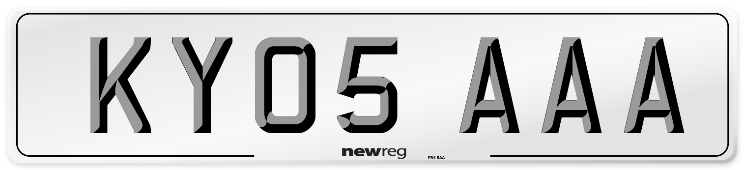 KY05 AAA Number Plate from New Reg